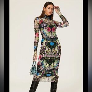 AFRM Shailene Butterfly Mesh Dress- RARE & STUNNING!!